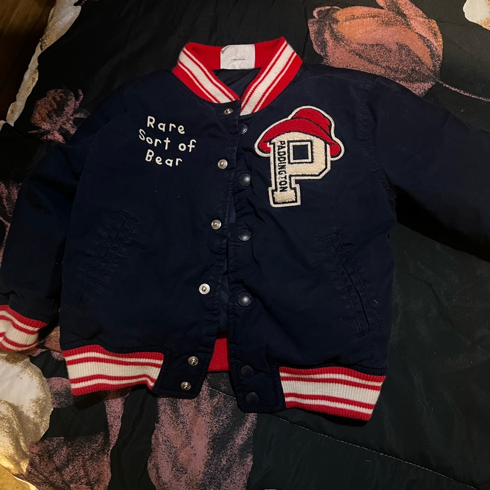 GAP Kids Navy Jacket with Red and White Details